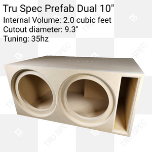 TRU SPEC Prefab Dual 10" Subwoofer Enclosure