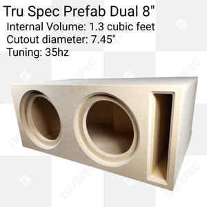 TRU SPEC Prefab Dual 8" Subwoofer Enclosure