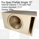 TRU SPEC Prefab Single 12" Subwoofer Enclosure