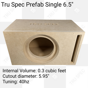 TRU SPEC Prefab Single 6.5" Subwoofer Enclosure