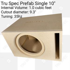 TRU SPEC Prefab Single 10" Subwoofer Enclosure