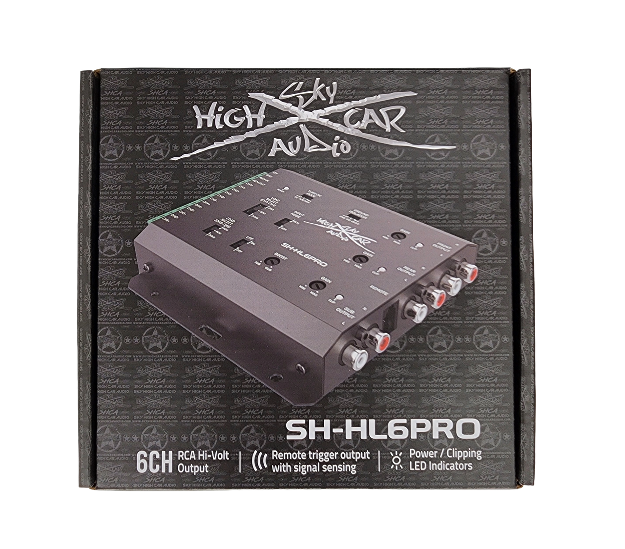 Sky High Car Audio 6 Channel Hi To Low Converter with Remote Bass Control