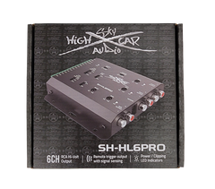 Sky High Car Audio 6 Channel Hi To Low Converter with Remote Bass Control