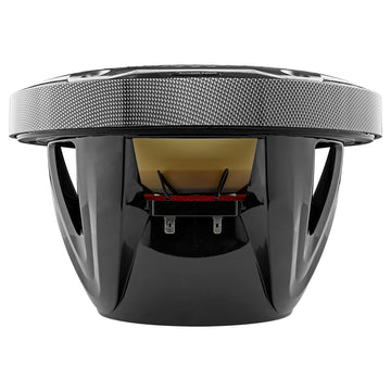 DS18 HYDRO CF-10SUB 10" Marine Subwoofer with Integrated RGB Lights 600 Watts Black Carbon Fiber