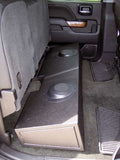 FOX ACOUSTICS 2007-2023 GM CREW CAB 2-10" VENTED UNDER SEAT SUBWOOFER BOX