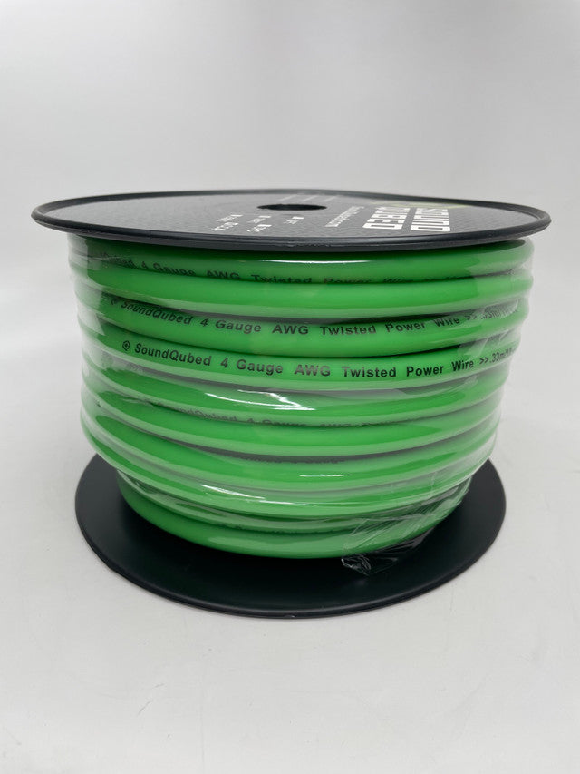 SoundQubed 4ga Power and Ground Wire (100ft Spool) Droppin HZ Car Audio