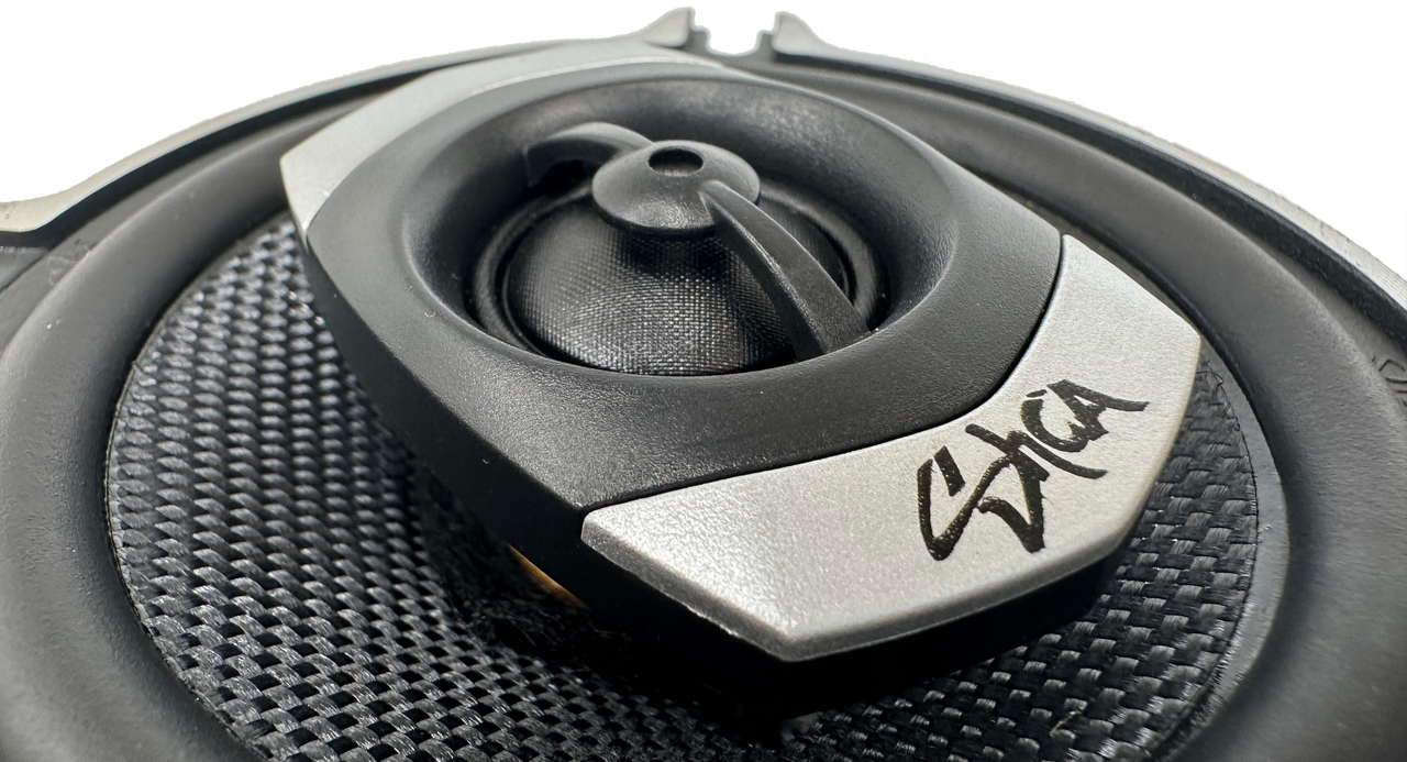 Sky High Car Audio C42 4" 2-Way Coaxial Speakers | Glass Fiber Cone + Pivoting Tweeter | 30W RMS (Pair)
