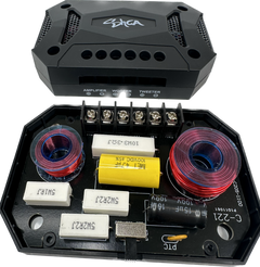 Sky High Car Audio C6C 6.5" 2-Way Component Speakers | Glass Fiber Cone | 45W RMS (Pair w/ Crossovers)