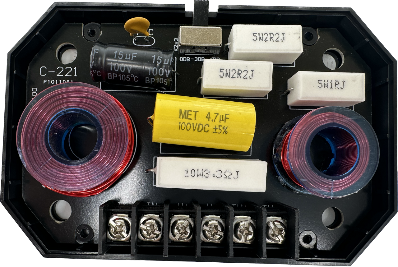 Sky High Car Audio C6C 6.5" 2-Way Component Speakers | Glass Fiber Cone | 45W RMS (Pair w/ Crossovers)