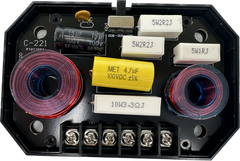 Sky High Car Audio C6C 6.5" 2-Way Component Speakers | Glass Fiber Cone | 45W RMS (Pair w/ Crossovers)