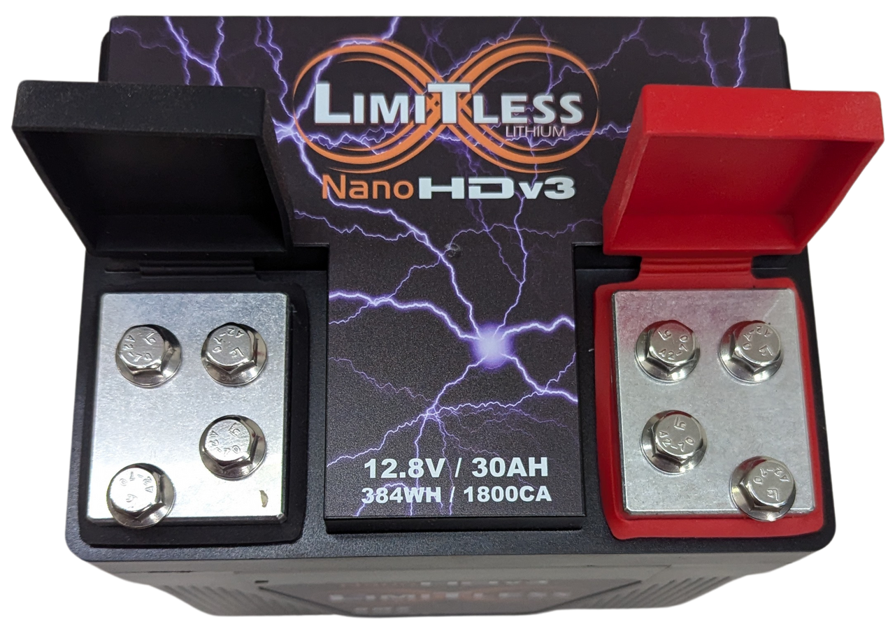 Nano -HDv3 Motorcycle / Power sports Battery Limitless Lithium
