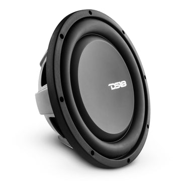 DS18 PSW10.4D 10" Dual 4-Ohm Shallow Mount Water-Resistant Subwoofer – 1000W Max, 500W RMS