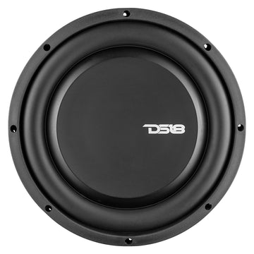 DS18 PSW10.4D 10" Dual 4-Ohm Shallow Mount Water-Resistant Subwoofer – 1000W Max, 500W RMS