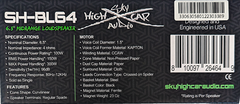 Sky High Car Audio SH-BL64 6.5" 4Ω Midrange Bullet Loudspeaker (Single)