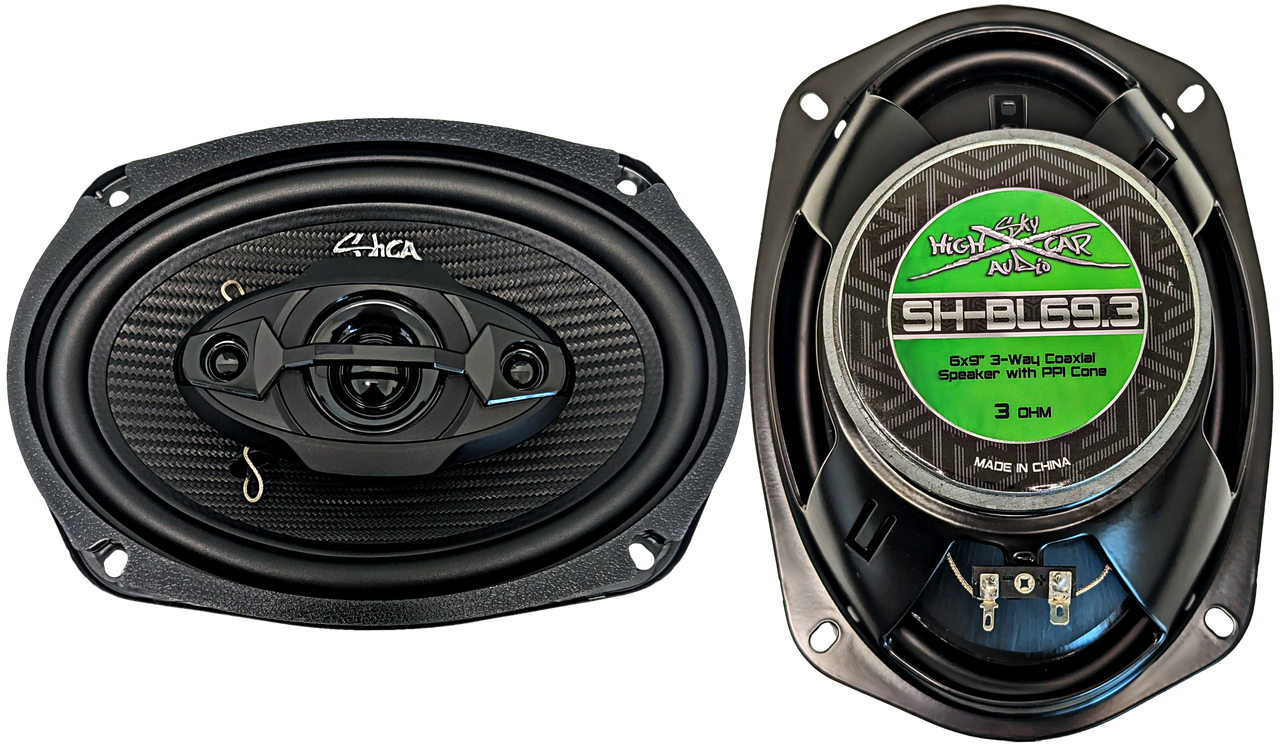 Sky High Car Audio SH-BL69.3 6x9" Coaxial Speakers | 180W RMS | 3Ω (Pair)