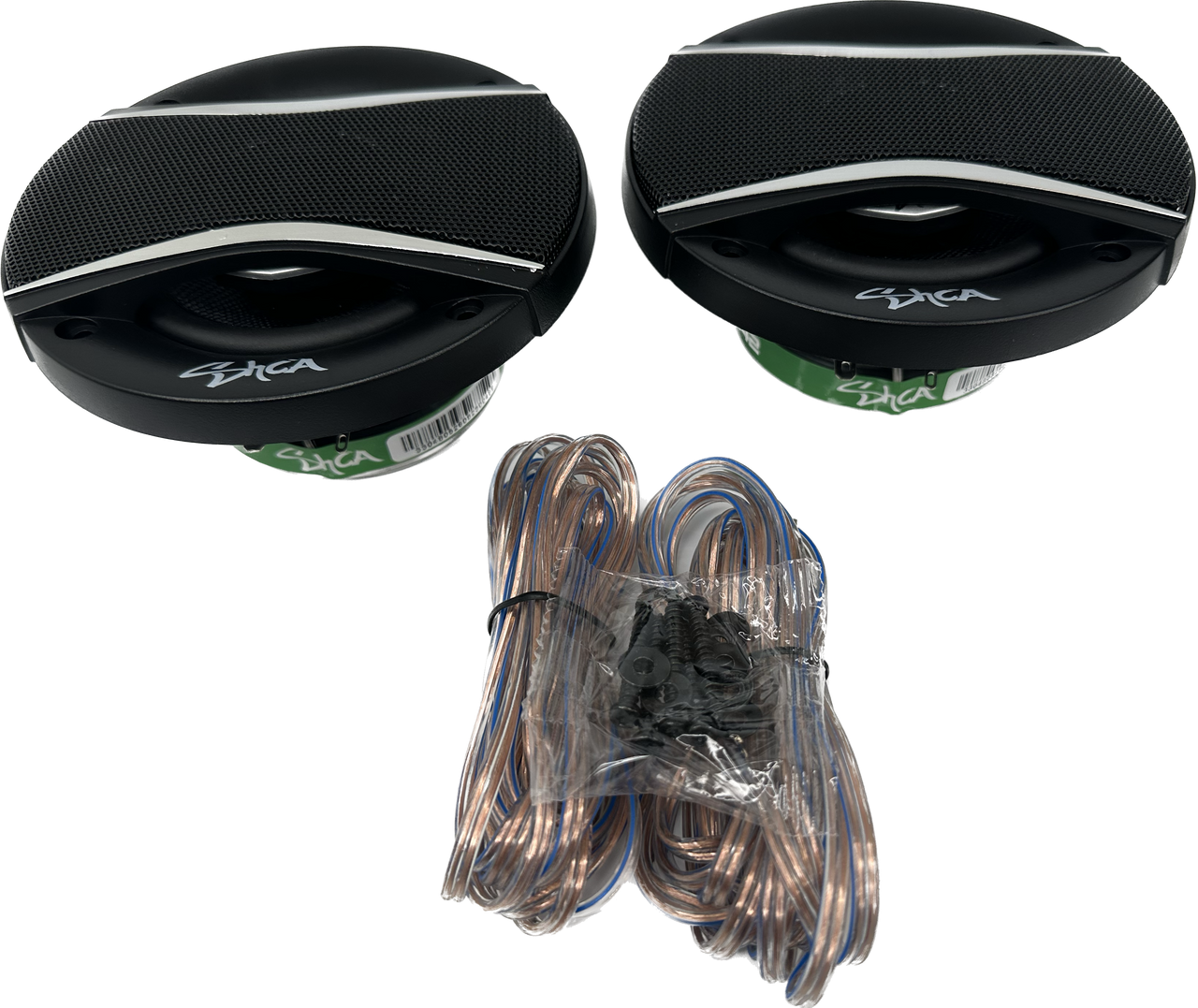 Sky High Car Audio C42 4" 2-Way Coaxial Speakers | Glass Fiber Cone + Pivoting Tweeter | 30W RMS (Pair)