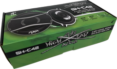 Sky High Car Audio C42 4" 2-Way Coaxial Speakers | Glass Fiber Cone + Pivoting Tweeter | 30W RMS (Pair)