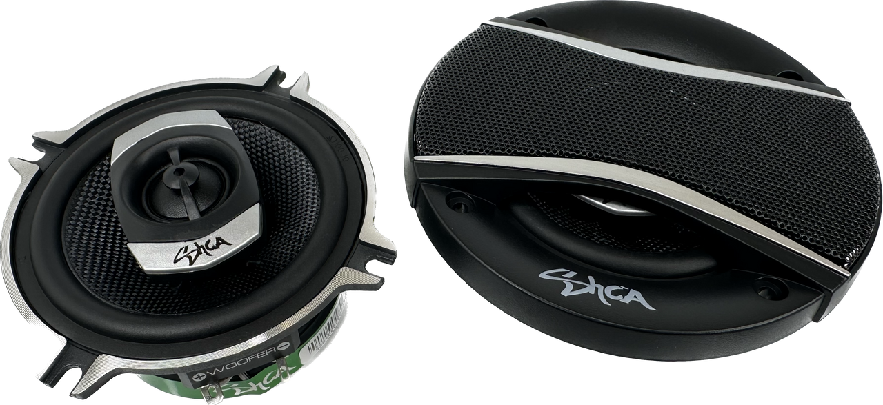 Sky High Car Audio C42 4" 2-Way Coaxial Speakers | Glass Fiber Cone + Pivoting Tweeter | 30W RMS (Pair)