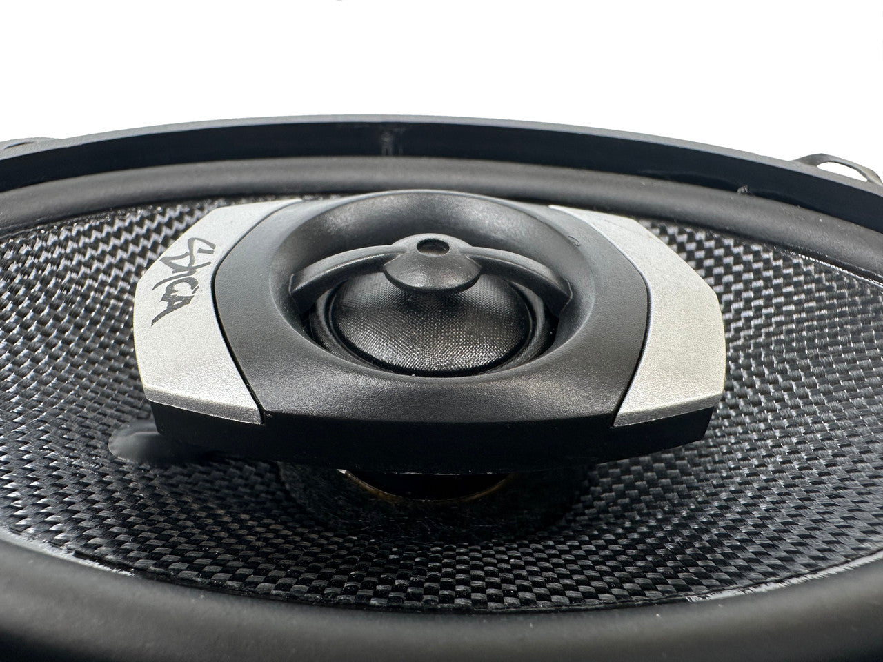 Sky High Car Audio C462 4x6" 2-Way Coaxial Speakers | Glass Fiber Cone + Pivoting Tweeter | 30W RMS (Pair)