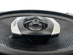 Sky High Car Audio C462 4x6" 2-Way Coaxial Speakers | Glass Fiber Cone + Pivoting Tweeter | 30W RMS (Pair)