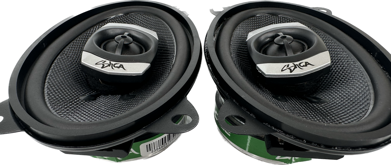 Sky High Car Audio C462 4x6" 2-Way Coaxial Speakers | Glass Fiber Cone + Pivoting Tweeter | 30W RMS (Pair)