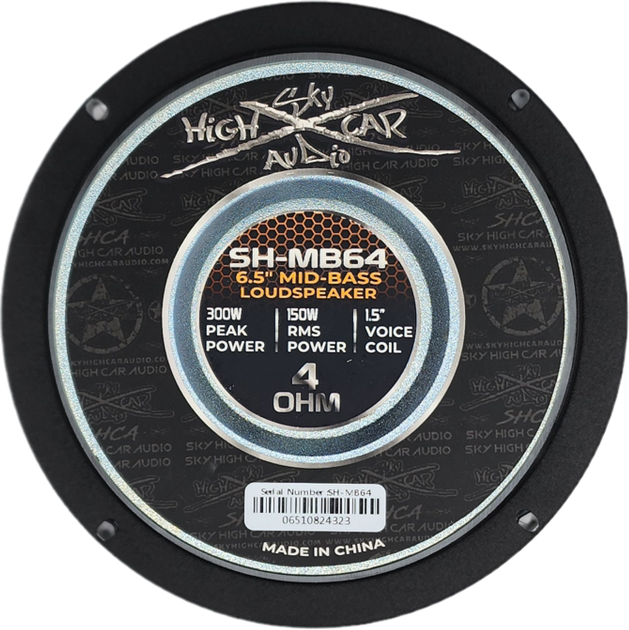 Sky High Car Audio Pro Audio MB64 6.5" Mid-Bass Loudspeaker w/ 1.5" Voice Coil (Single)