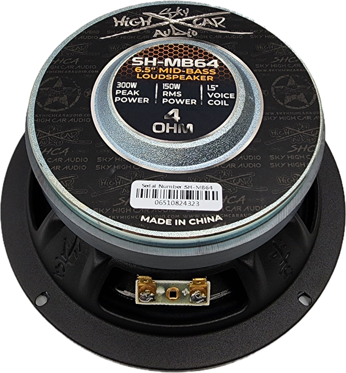 Sky High Car Audio Pro Audio MB64 6.5" Mid-Bass Loudspeaker w/ 1.5" Voice Coil (Single)