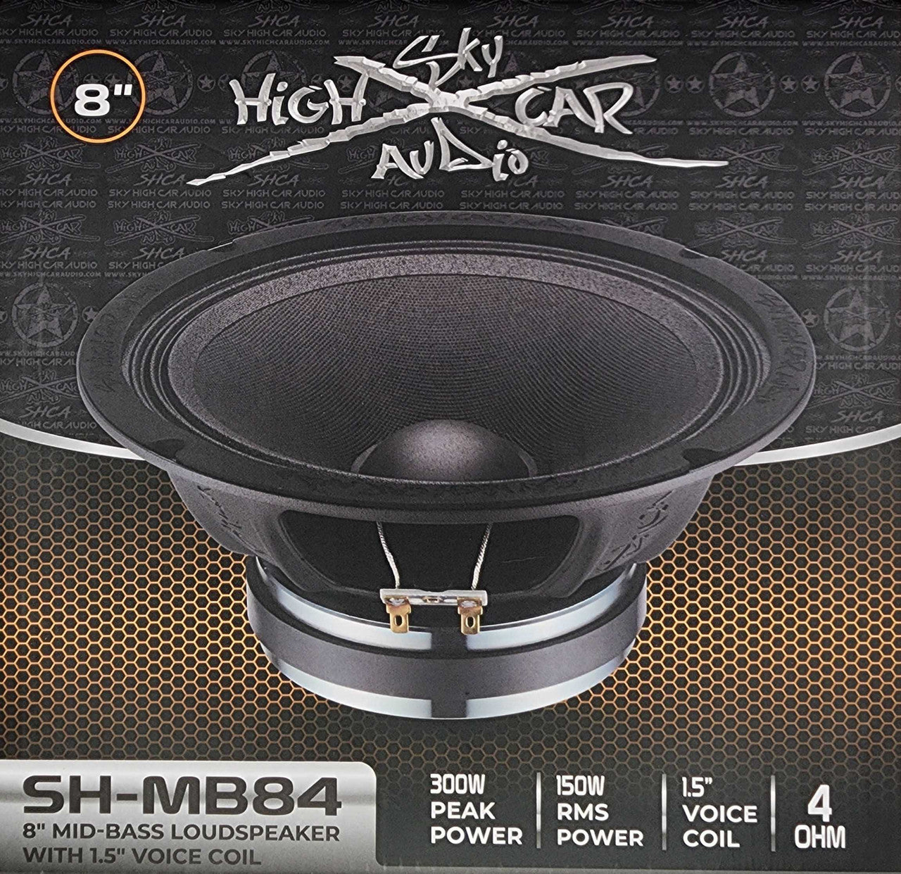 Sky High Car Audio Pro Audio MB84 8" Mid-Bass Loudspeaker w/ 1.5" Voice Coil (Single)
