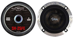 Sky High Car Audio SH-25FE 2.5" Loudspeaker Pair w/ Carbon Fiber Cone (2 Speakers)