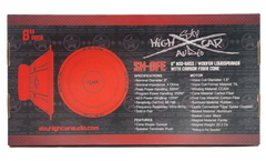 Sky High Car Audio SH-8FE 8" Mid Woofer Pair w/ Carbon Fiber Cone (2 Speakers)
