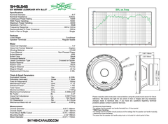 Sky High Car Audio SH-BL64B 6.5" 4Ω Bullet Midrange Loudspeaker (Single)