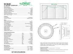 Sky High Car Audio SH-BL84 8" 4Ω Midrange Loudspeaker (Single)