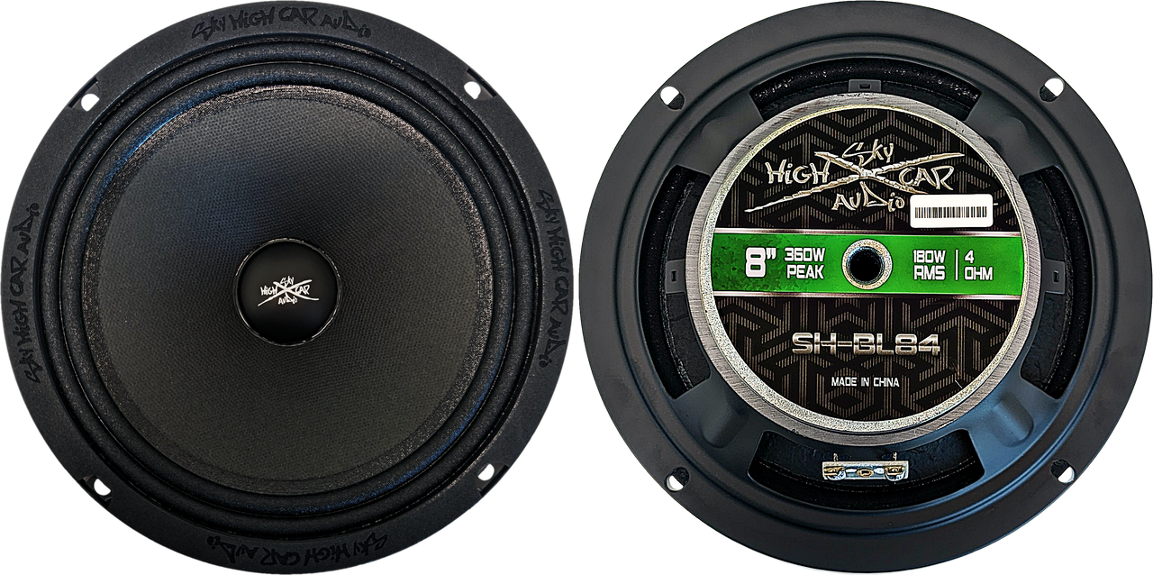Sky High Car Audio SH-BL84 8" 4Ω Midrange Loudspeaker (Single)