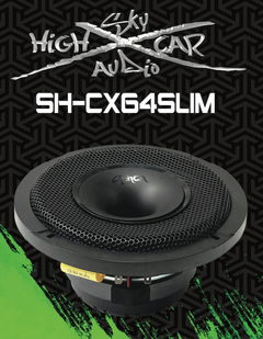 Sky High Car Audio SH-CX64SLIM 6.5" Slim Coaxial Speaker w/ Compression Driver Horn (Single)