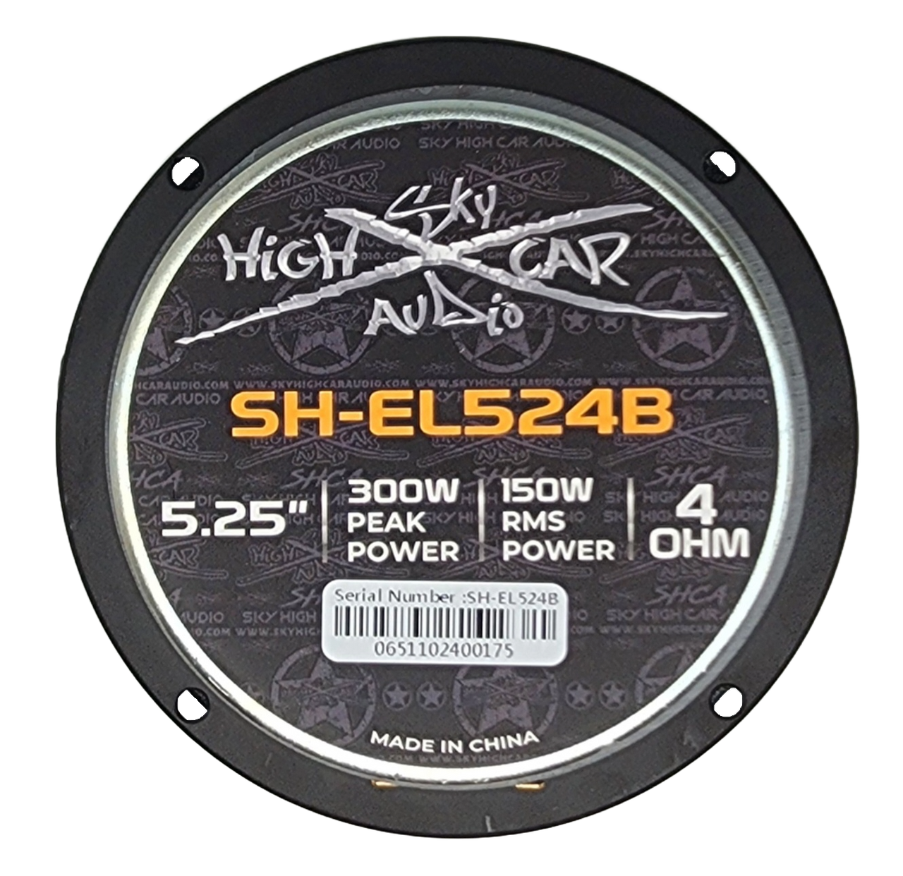 Sky High Car Audio SH-EL524B 5.25" Midrange Loudspeaker w/ Aluminum Bullet (Single)