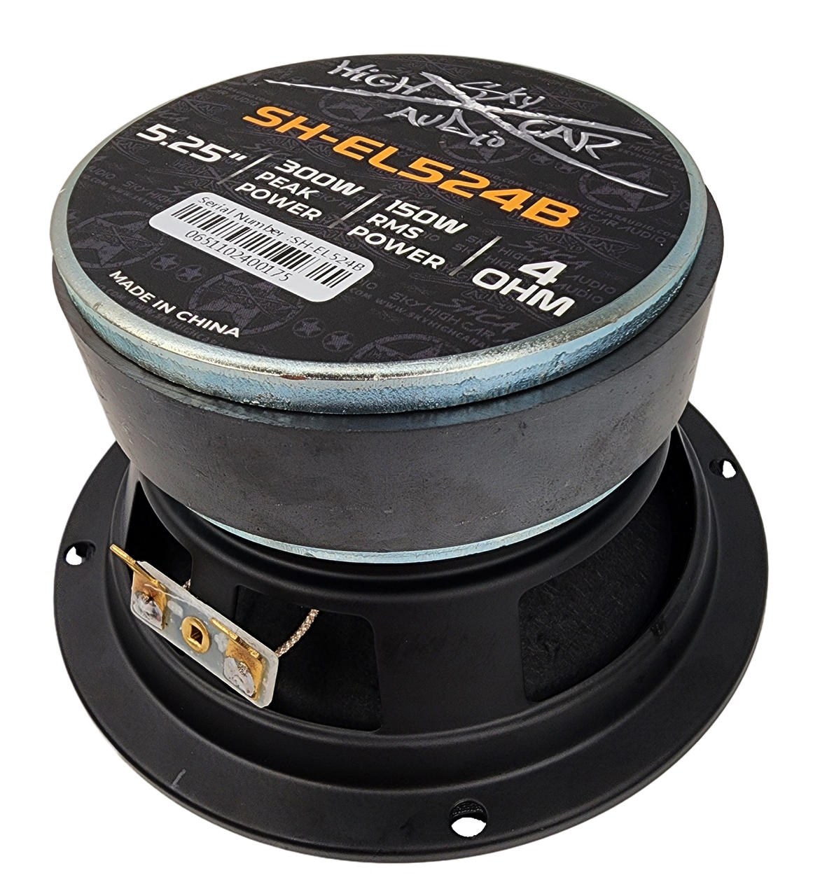 Sky High Car Audio SH-EL524B 5.25" Midrange Loudspeaker w/ Aluminum Bullet (Single)