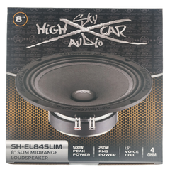 Sky High Car Audio SH-EL84SLIM 8" Slim Pro Audio Midrange Loudspeaker (Single)