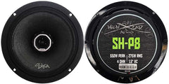 Sky High Car Audio SH-P8 8" Coaxial Midrange Loudspeaker w/ 1" Bullet Tweeter (Single)