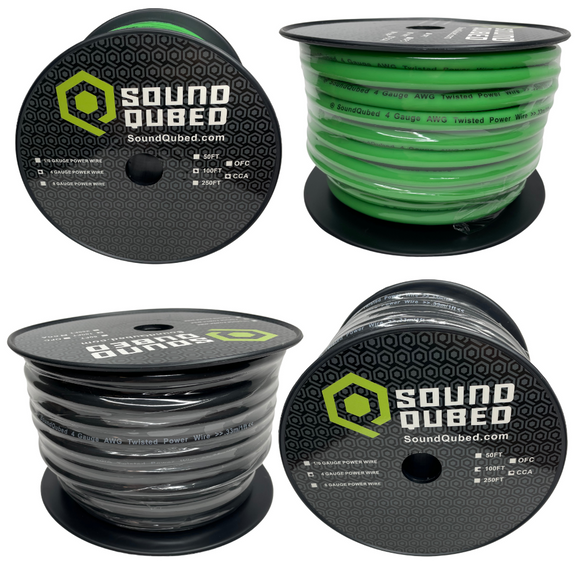 SoundQubed 4ga Power and Ground Wire (100ft Spool)
