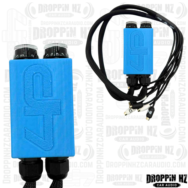 LAF Plastic ECO Dual Bass Knob Light Blue – Droppin HZ Car Audio