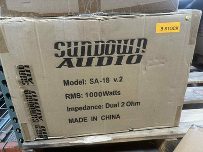(B-STOCK) Sundown Audio SAv2 18 inch Dual 2 ohm Subwoofer