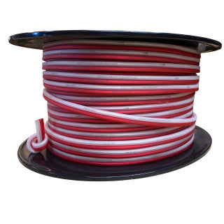 Down4Sound 14ga Tinned OFC Speaker Wire RED/CLEAR- BY THE FOOT