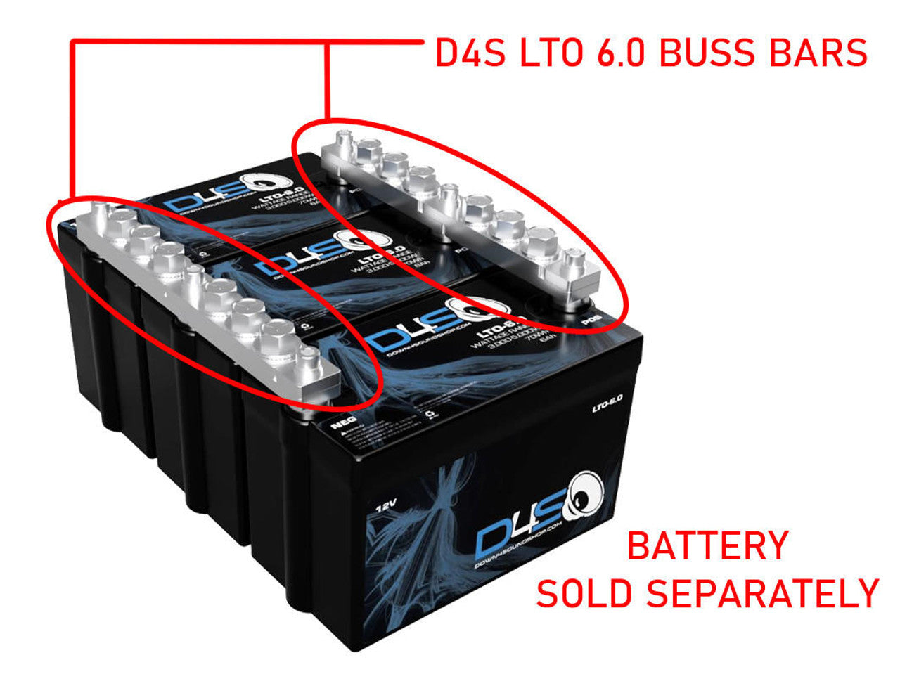 D4S LTO 6.0 Battery Buss Bars