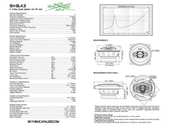 Sky High Car Audio SH-BL4.3 4" Coaxial Speakers | 75W RMS | 3Ω (Pair)