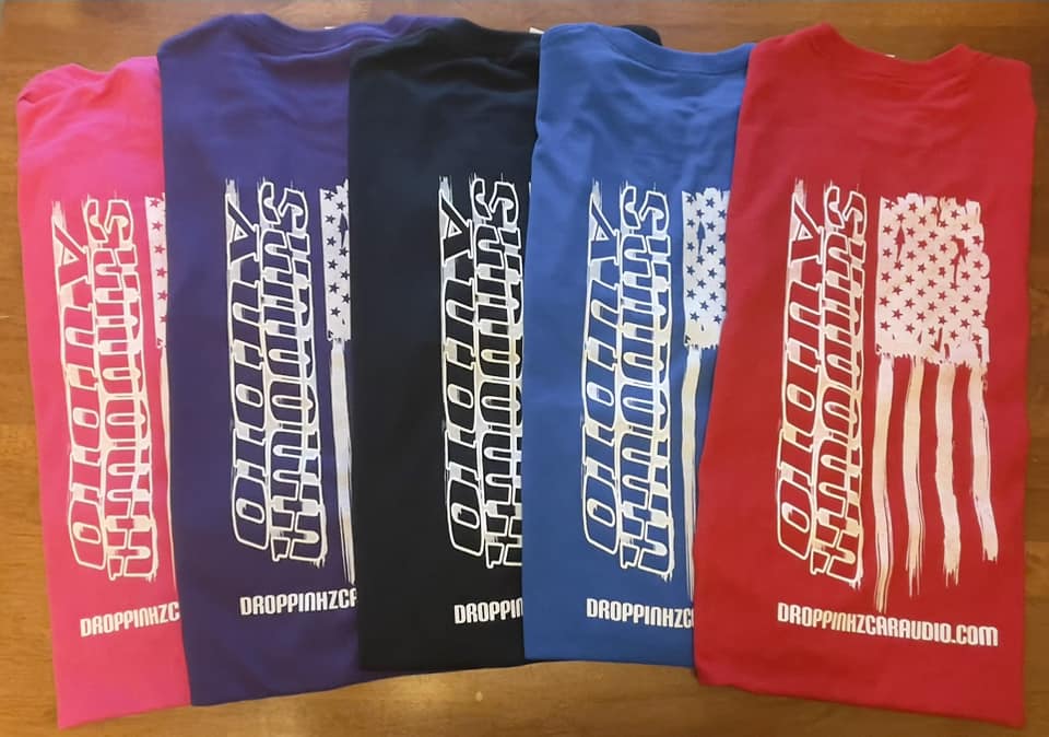 Sundown Audio Flag Shirt Droppin HZ Car Audio