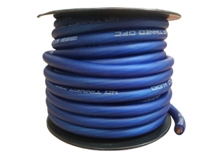 FULL TILT 4 GAUGE BLUE 50' TINNED OFC OXYGEN FREE COPPER POWER/GROUND CABLE/WIRE