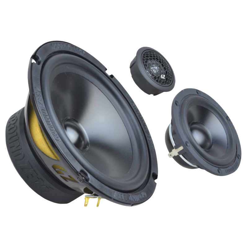 Ground Zero GZRC 165.3SQ-ACT 165 mm / 6.5″ 3-way SQ component speaker system for active use