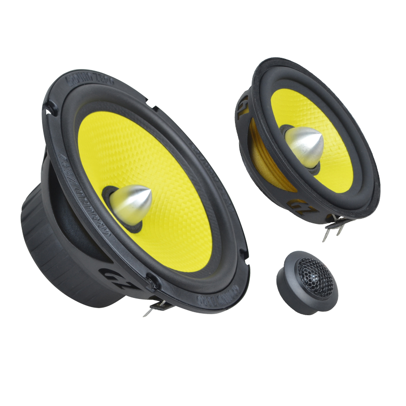 Ground Zero GZTC 165.3-ACT 165 mm / 6.5″ 3-way component speaker system for active use