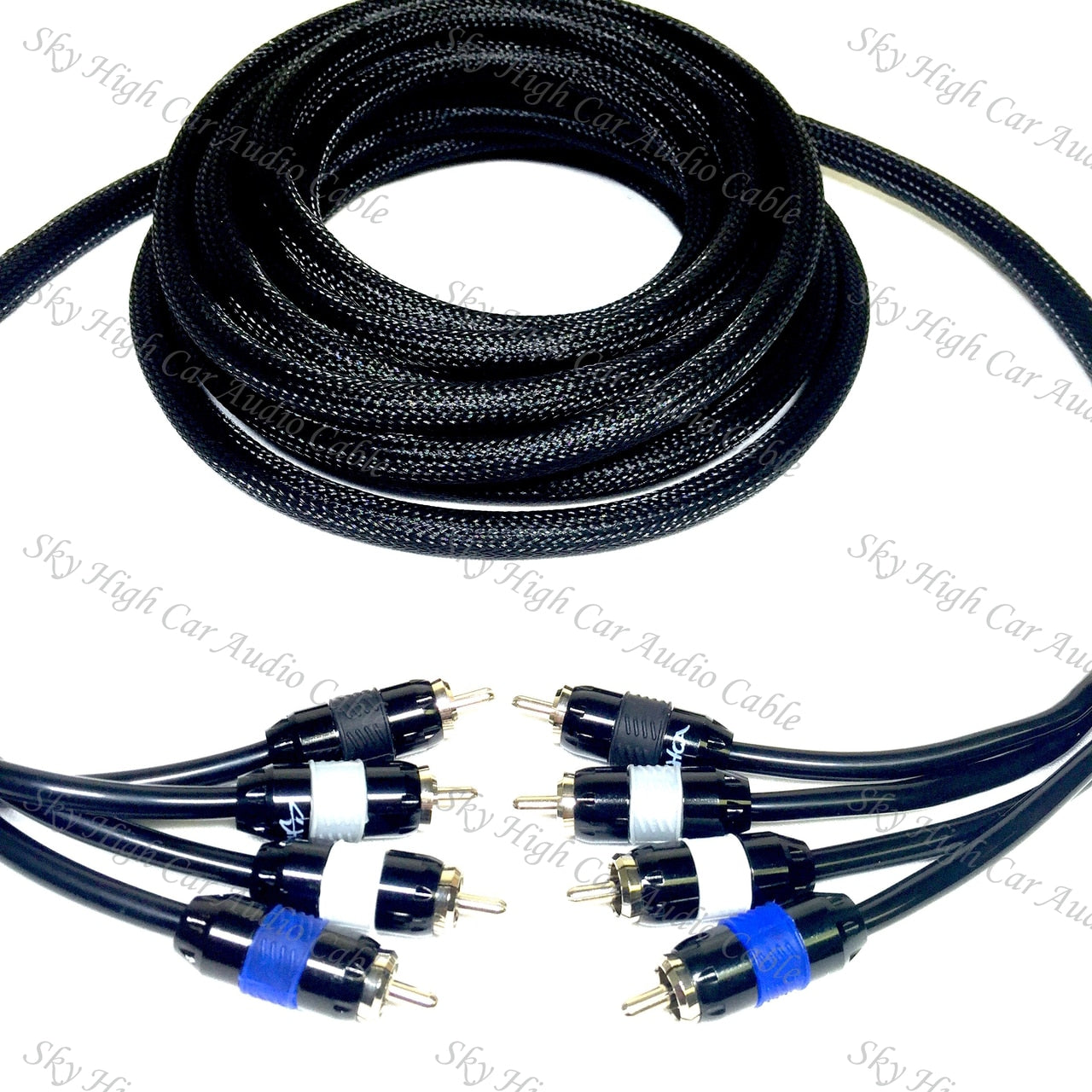 Sky High Car Audio Premium 4 Channel RCA Cable