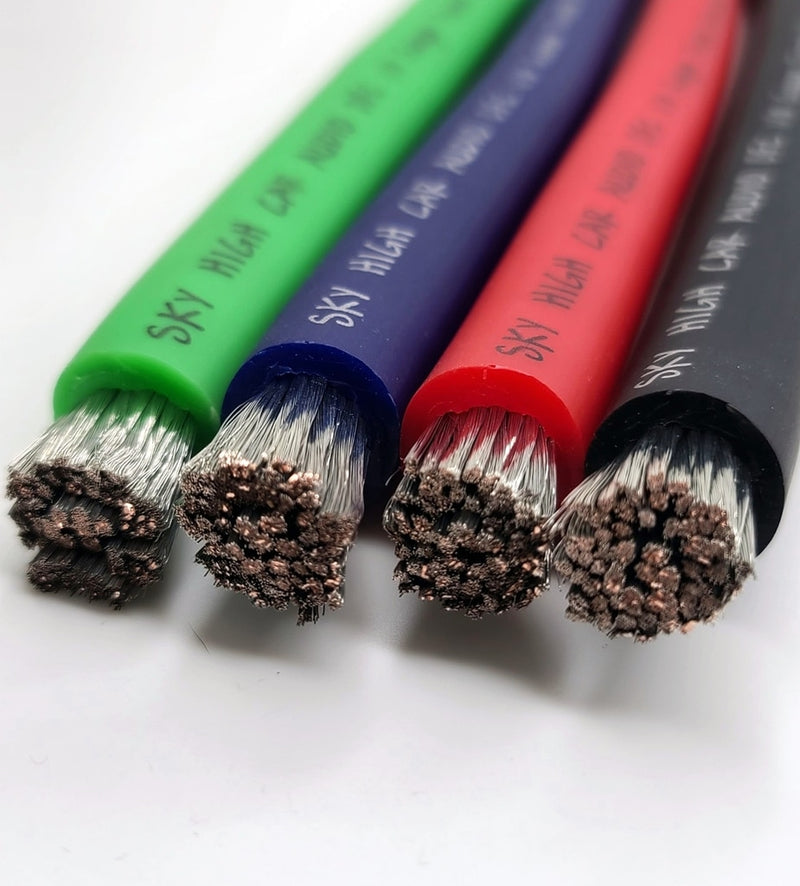 Sky High Car Audio Tinned 1/0 Gauge OFC 50' SPOOL